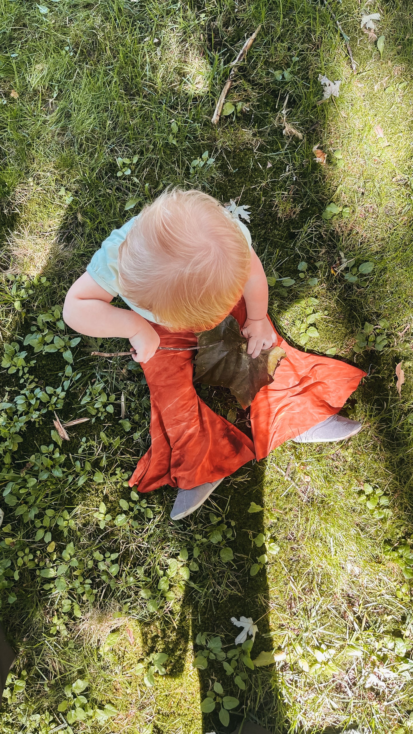 Rust Orange Kid’s Bell Bottoms